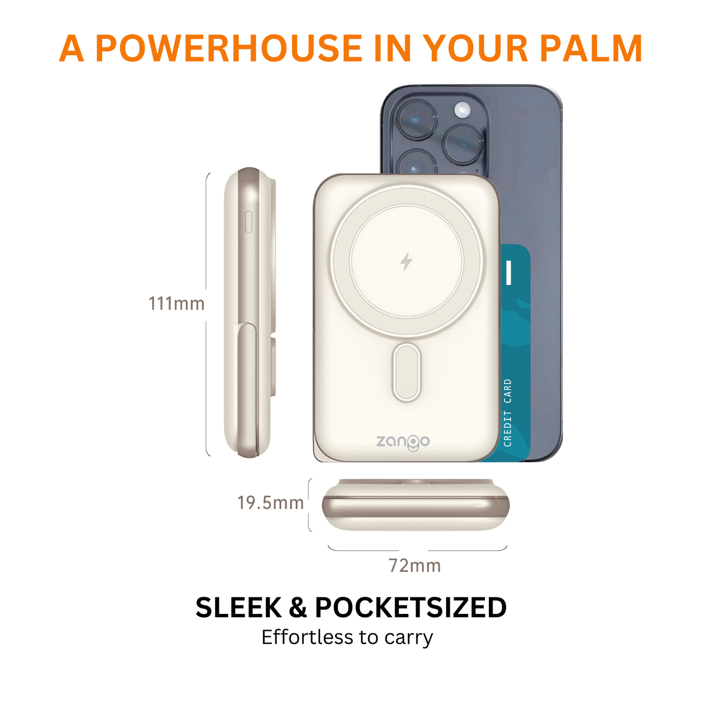10000mAh Magnetic Wireless Powerbank