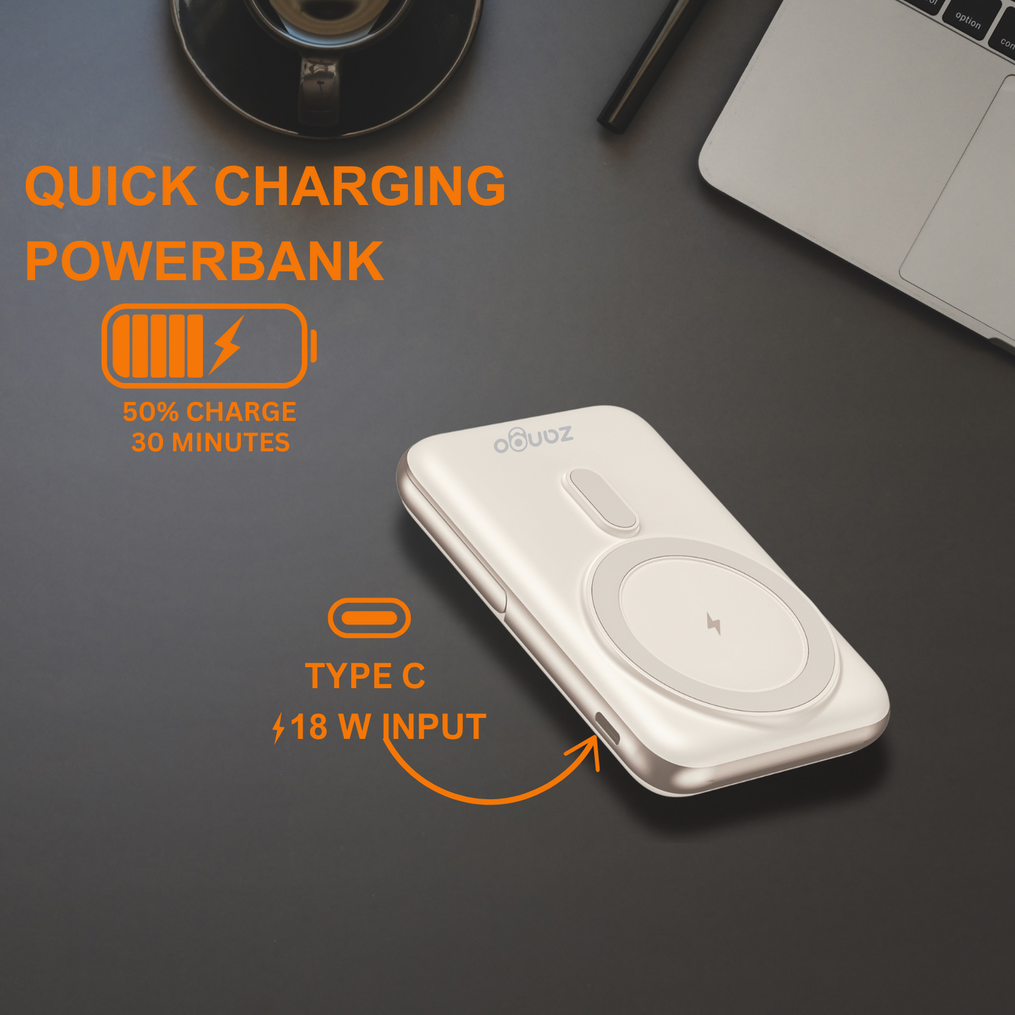 10000mAh Magnetic Wireless Powerbank